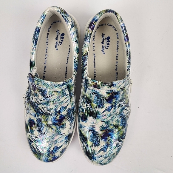 Spring Step Women's Slip-On Shoes Slip and Oil Resistant Multicolor 7 1/2 - Picture 4 of 10